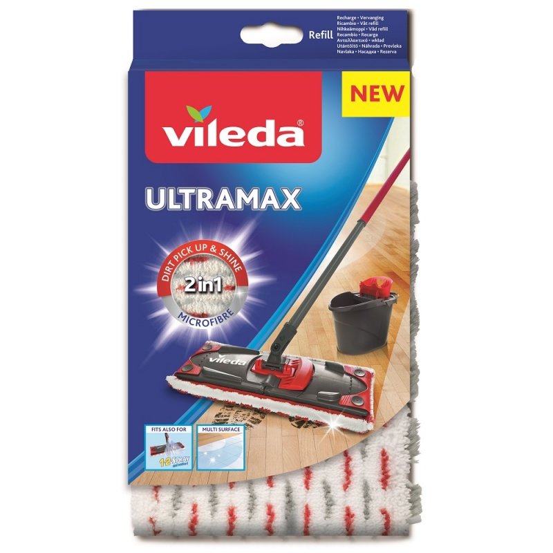 EAN 4023103201262 - Vileda 4023103201262 accesorio para trapeador Cabezal de fregona Rojo, Blanco imagen 1