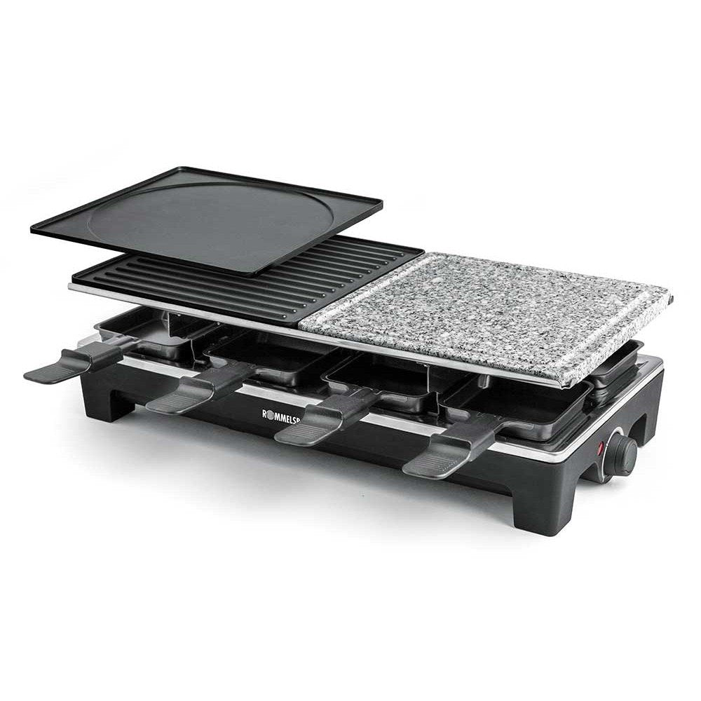 EAN 4001797239600 - Rommelsbacher RCS 1350 parrilla de interior 8 personas(s) 1350 W Negro, Acero inoxidable imagen 1