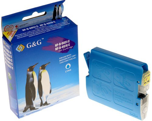 G&G Tintencartucho Compatible Brother Lc-970c Lc-1000 Cyan
