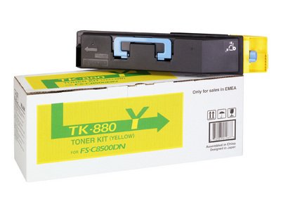 EAN 0632983017043 - KYOCERA TK-880Y cartucho de tóner 1 pieza(s) Original Amarillo imagen 3