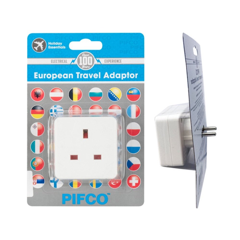 Adaptador De Viaje - Pines Reino Unido A Europeo