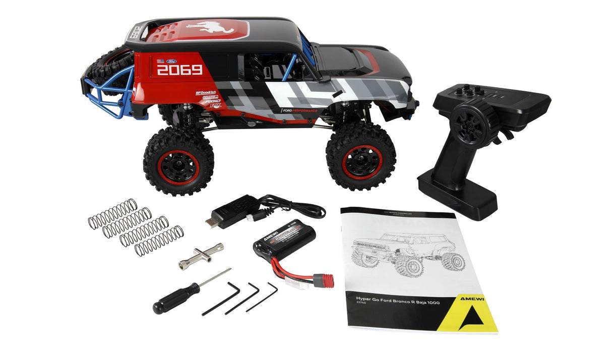 Amewi Hyper Go Ford Bronco Baja 1000 Brushless 1:12 Rtr 14+
