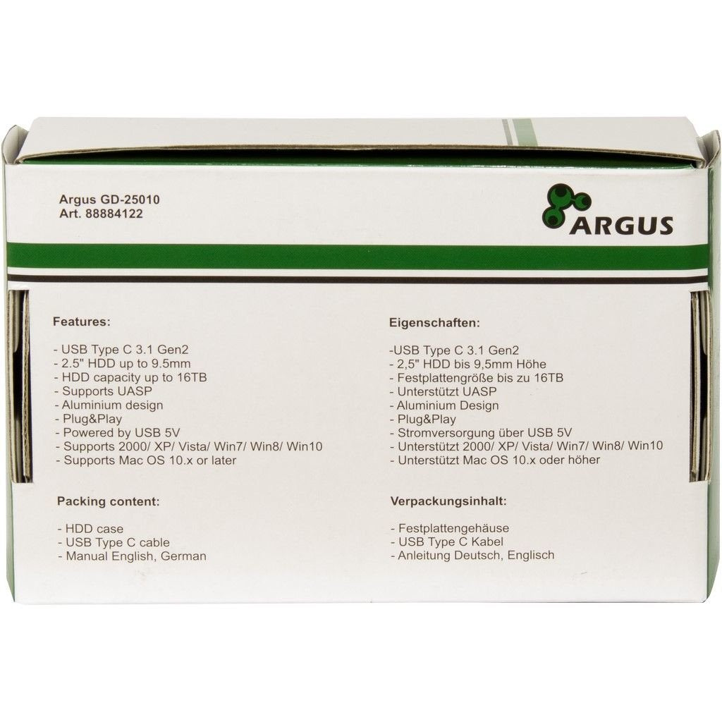 EAN 4260455647045 - Inter-Tech 88884122 caja para disco duro externo Caja de disco duro (HDD) Negro 2.5" imagen 5