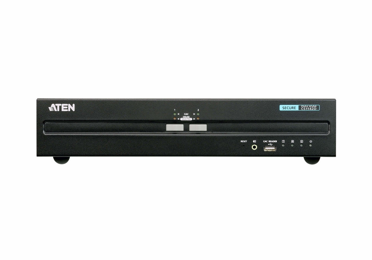 Conmutador Kvm Seguro 2-Port Usb Dvi Dual Display Secure Aten Aten Kvm Seguro 2-Port Usb Dvi Dual Display Secure Kvm (Cs1142d-At-G)
