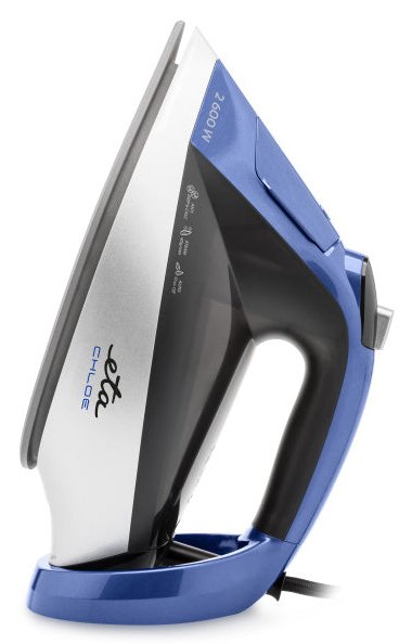 Plancha Eta Chloe 2276 90000 Vapor-Seco Suela De Cerámica 2500 W Azul, Plata