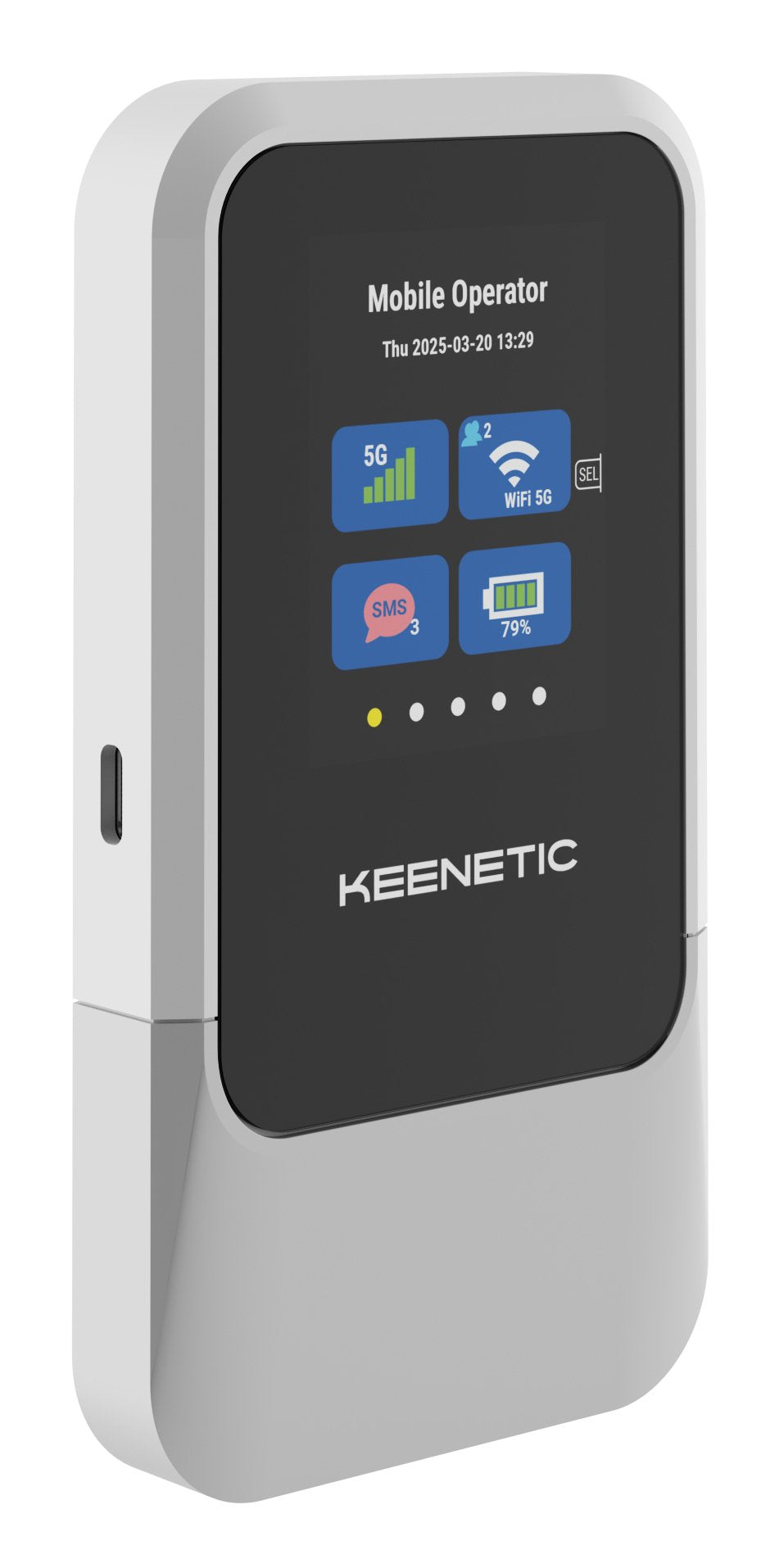 Keenetic Roamer 5g Router Inalámbrico Doble Banda (2,4 Ghz / 5 Ghz) Negro, Gris