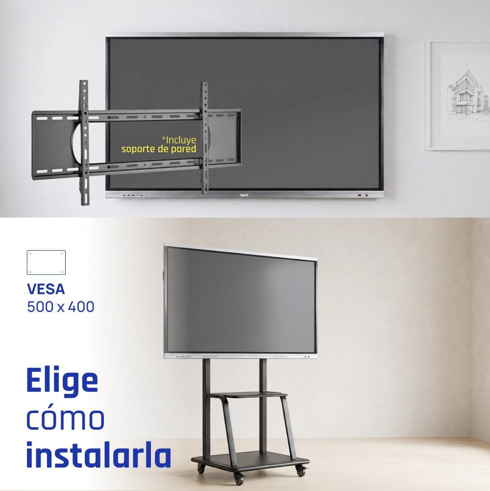 EAN 8435364318805 - iggual Orchid 65" Panel plano interactivo 165,1 cm (65") LED Wifi 400 cd / m² 4K Ultra HD Negro Pantalla imagen 9