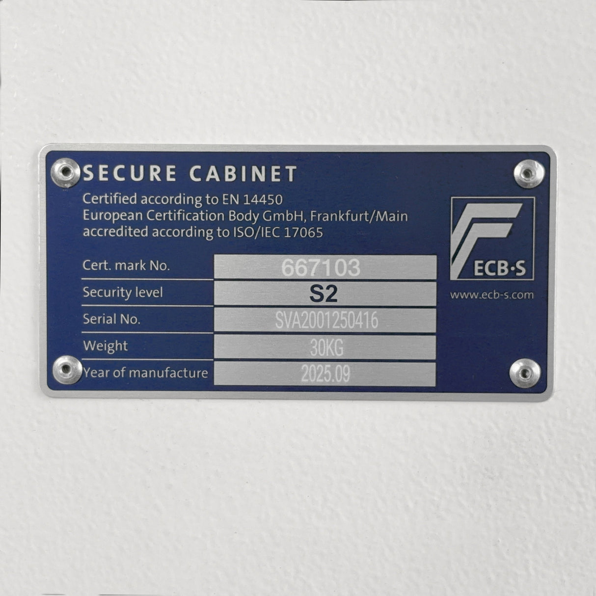 Phoenix Safe Tresor S2 Fortress Schlüssel Klein+