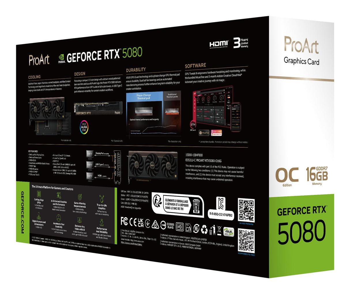 EAN 4711636174992 - ASUS ProArt -RTX5080-O16G NVIDIA GeForce RTX 5080 16 GB GDDR7 imagen 17