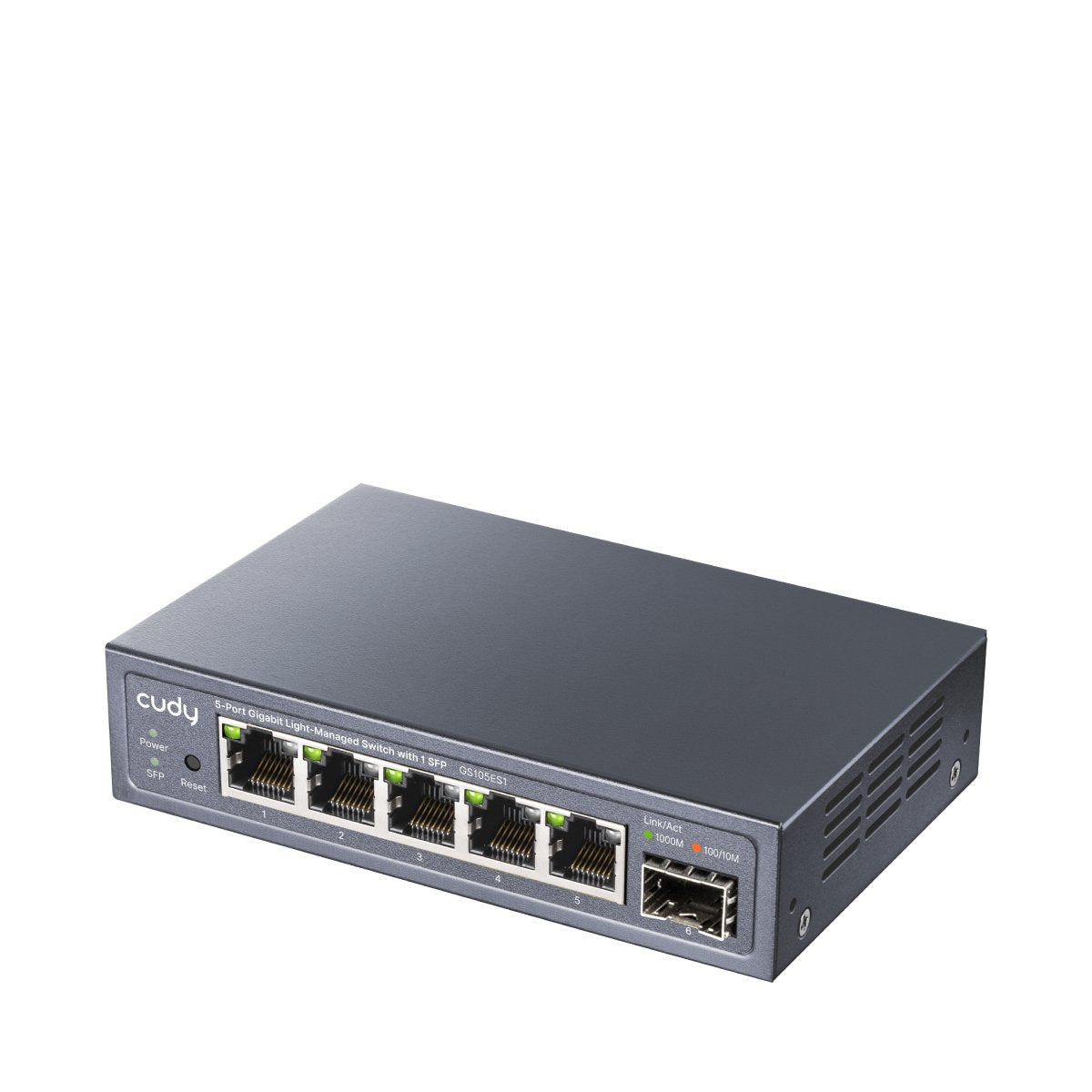 Gs105es1 5-Port Gigabit Switch Light Managed Con 1 Sfp