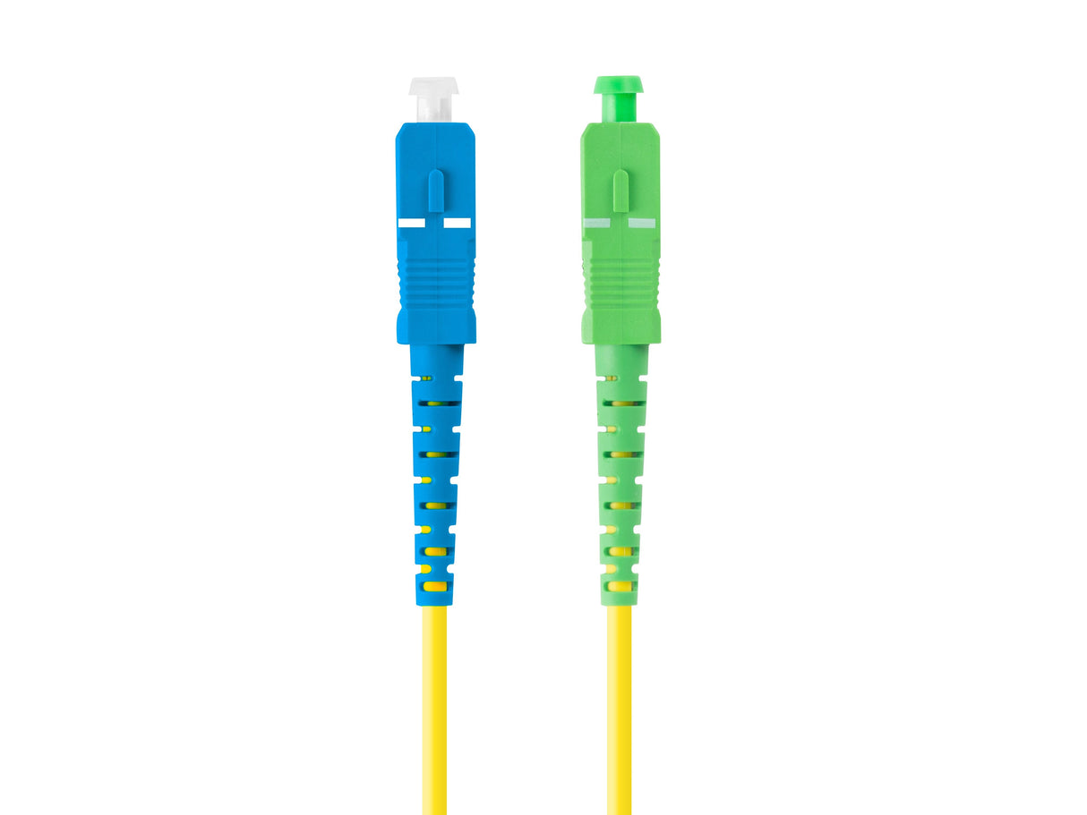 Cable Fibra Óptica 1m Lanberg Mono Sc/Apc-Sc/Upc Simplex G657a1 Lszh Amarillo