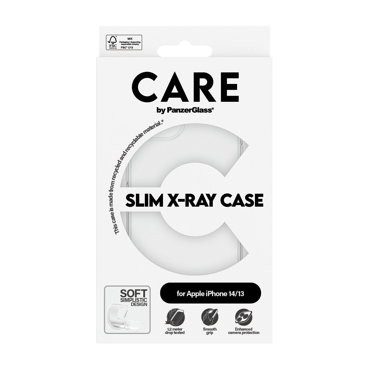 Panzerglass Slim X-Ray Case (Transparente, Iphone 14 / 13) 1948