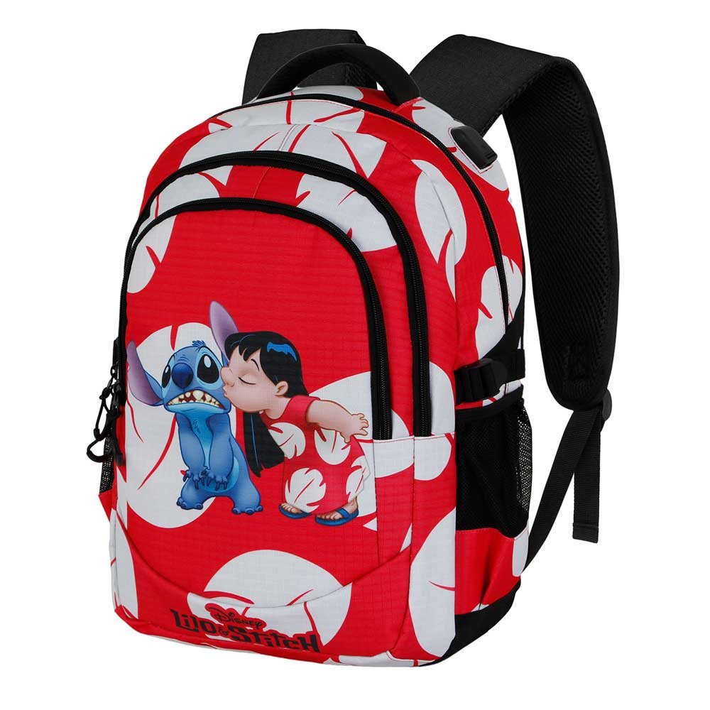 Mochila Kiss Stitch Disney 44cm Adaptable