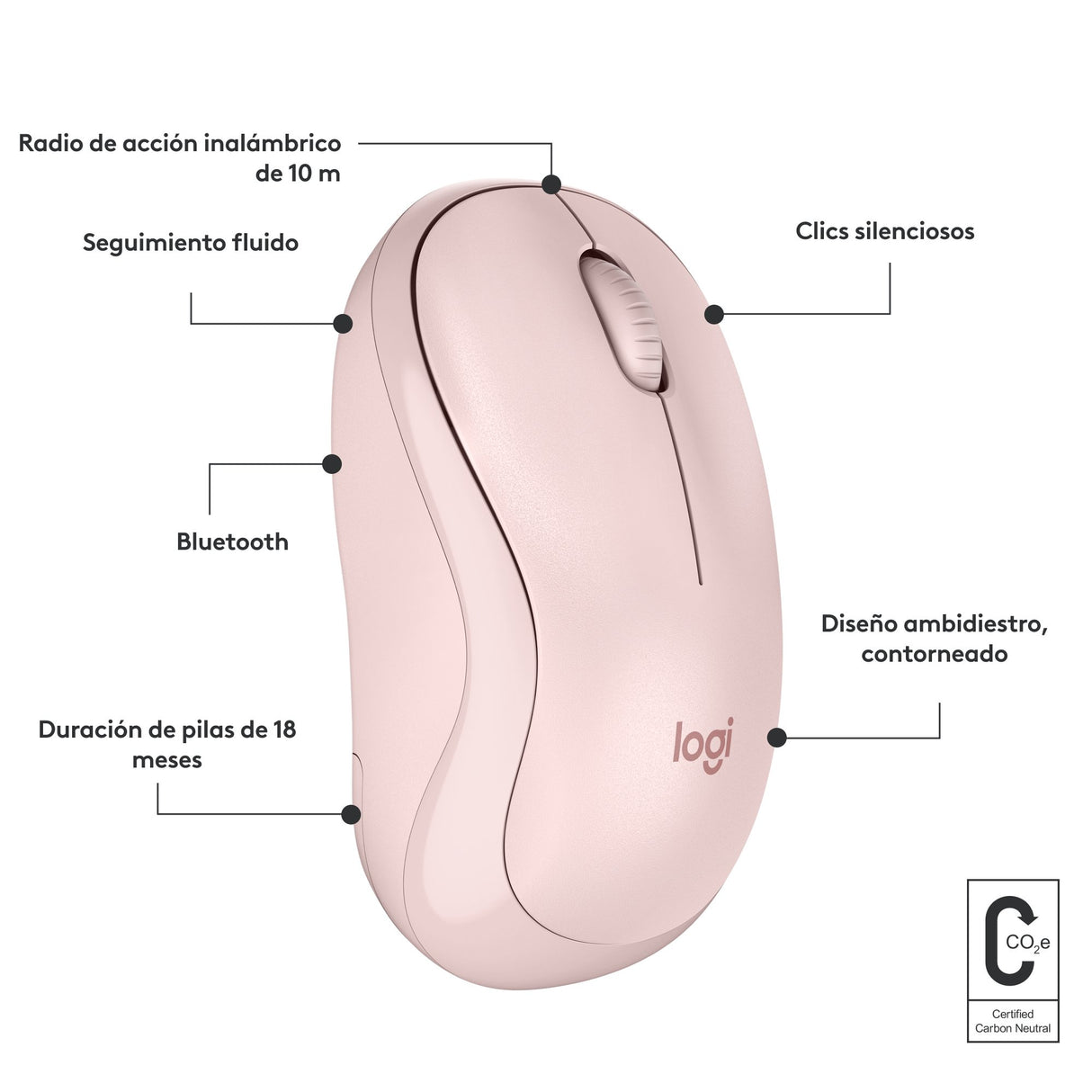 EAN 5099206112001 - Logitech 910-007121 ratón Viajes Ambidextro RF Wireless + Bluetooth 4000 DPI imagen 9