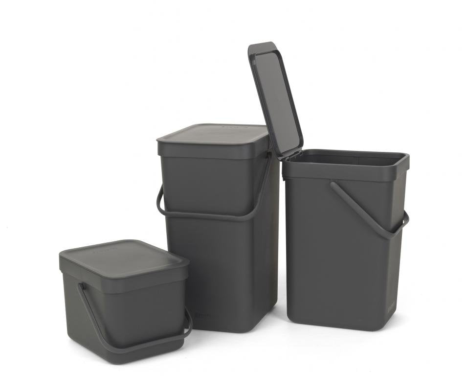 EAN 8710755109966 - Brabantia 109966 papelera 16 L Rectangular Gris imagen 3