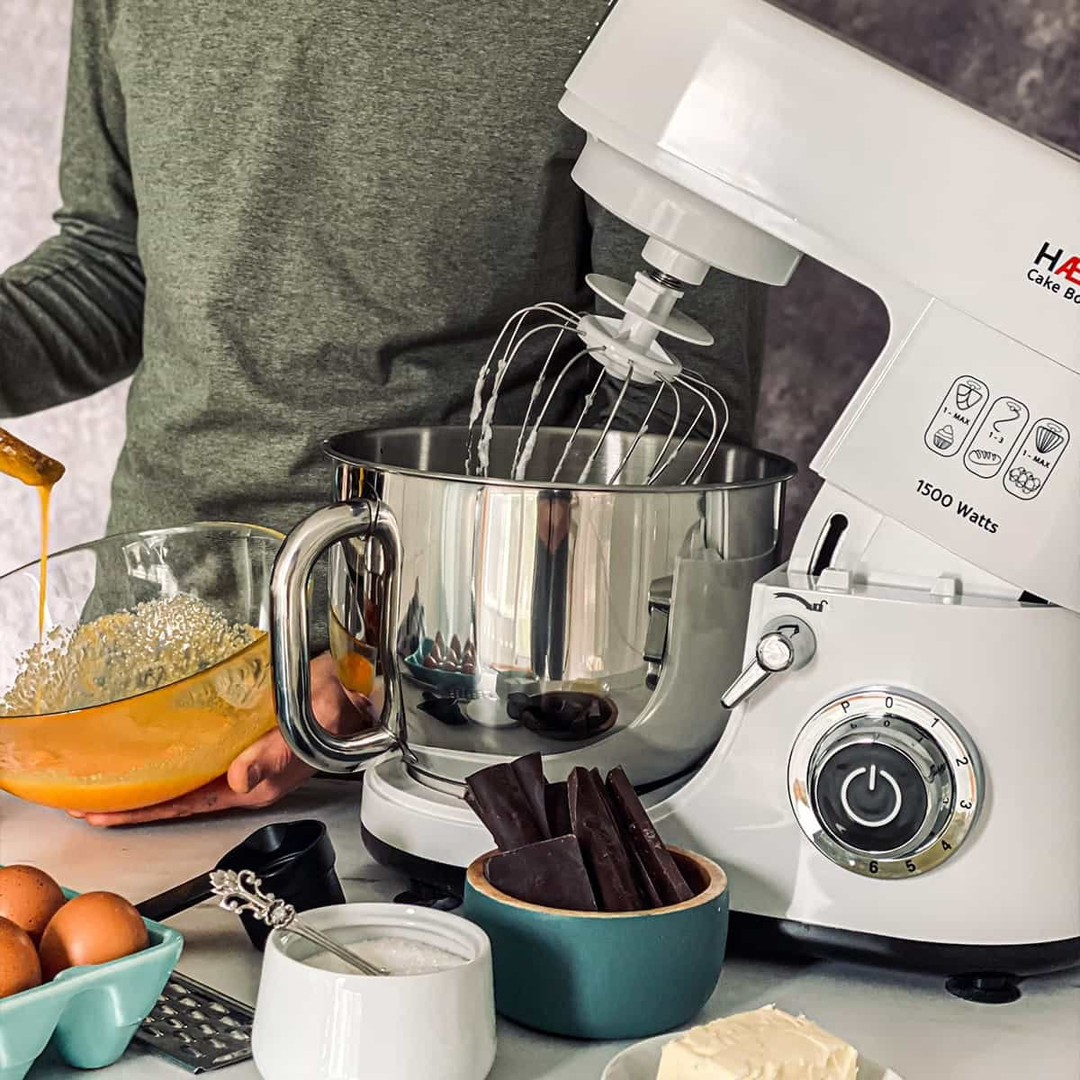 EAN 5608475015144 - Haeger BL-15B.012A batidora Batidora de varillas 1500 W Blanco imagen 5