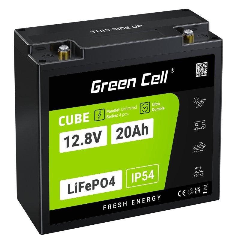 Green Cell Lfpgc12v20ah Batería Para Sistema Ups Fosfato De Hierro-Litio (Lifepo4) 12,8 V 20 Ah