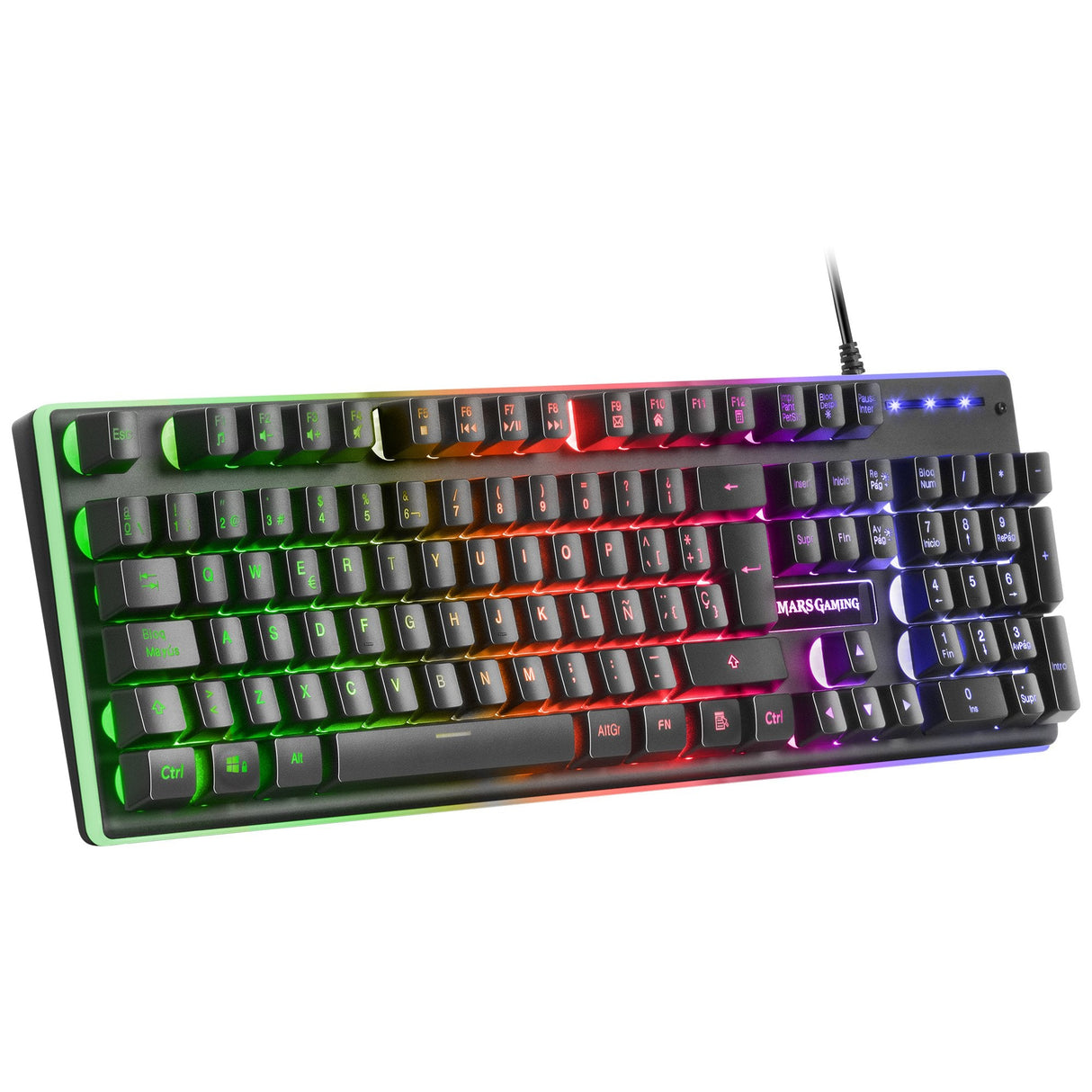 Pack Gaming Mars Gaming Mcpx Teclado H-Mech + Ratón Óptico + Alfombrilla Negro