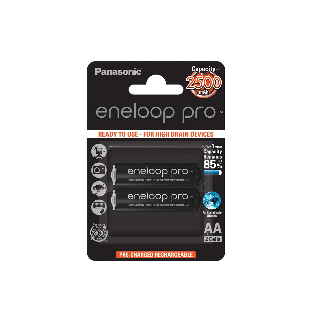 EAN 5410853064145 - Panasonic 2500mAh, 1.2V Batería recargable AA imagen 1