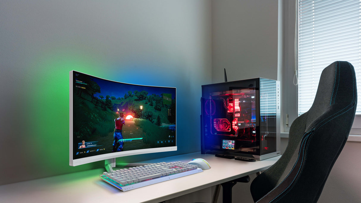 EAN 8721038002225 - Philips 34M2C5501A/00 pantalla para PC 86,4 cm (34") 3440 x 1440 Pixeles Wide Quad HD LCD Blanco imagen 12