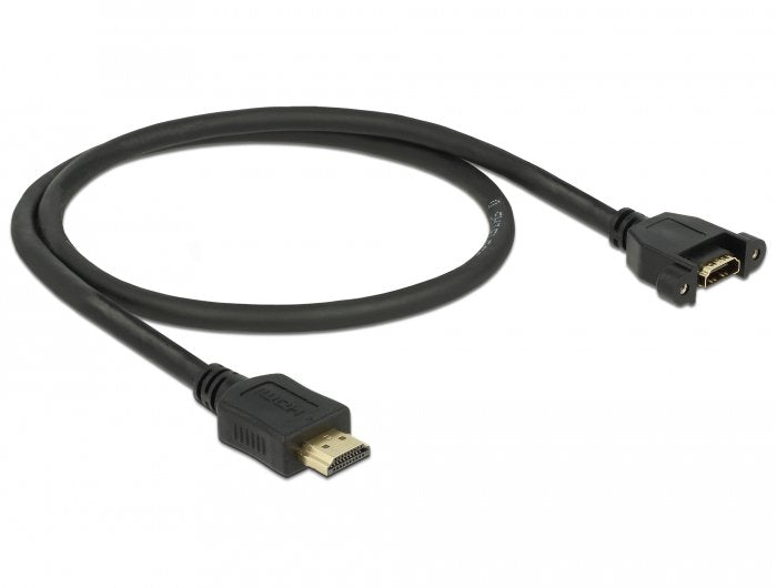 Delock 85463 Cable Hdmi-A Macho> Hdmi-A Hembra Para Instalación 4k 30 Hz 0,5 M