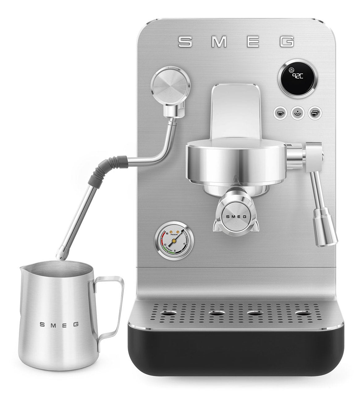 Cafetera Smeg Espresso Colección Negra Emc02blmeu