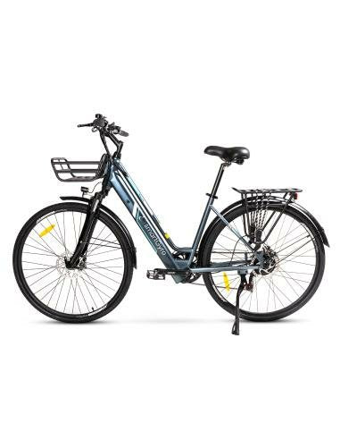 Bicicleta Eléctrica Smatgyro Ebike Sunset Titanium Motor 250w Ruedas 27.5' Titanium