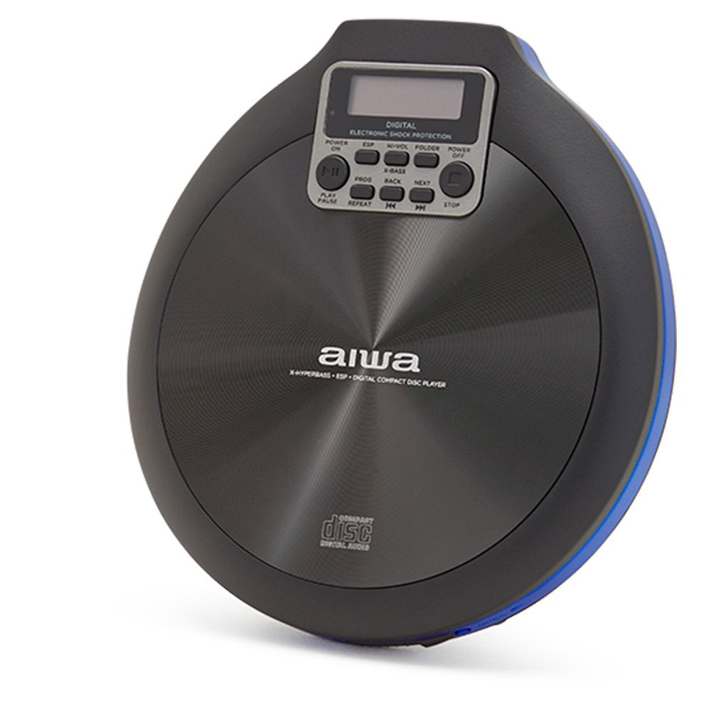 Reproductor De Cd Cdr Mp3 Aiwa Walk Pcd-810bl Azul