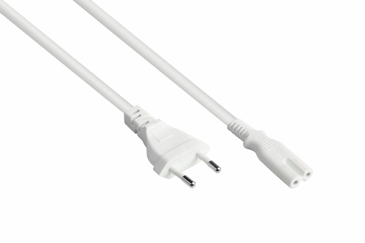 Kabelmeister Euro-Cable De Alimentación An Open End Blanco 5 M