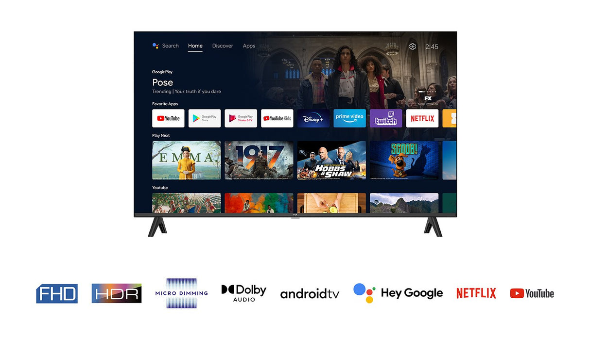 EAN 5901292519766 - TCL S54 40S5400A Televisor 101,6 cm (40") Full HD Smart TV Wifi Plata imagen 6