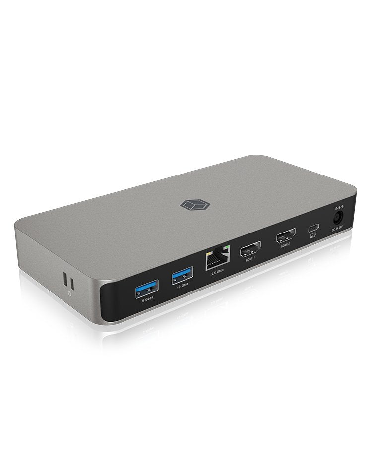EAN 4250078173632 - ICY BOX IB-DK2880-C41 Alámbrico USB4 Antracita, Negro imagen 1