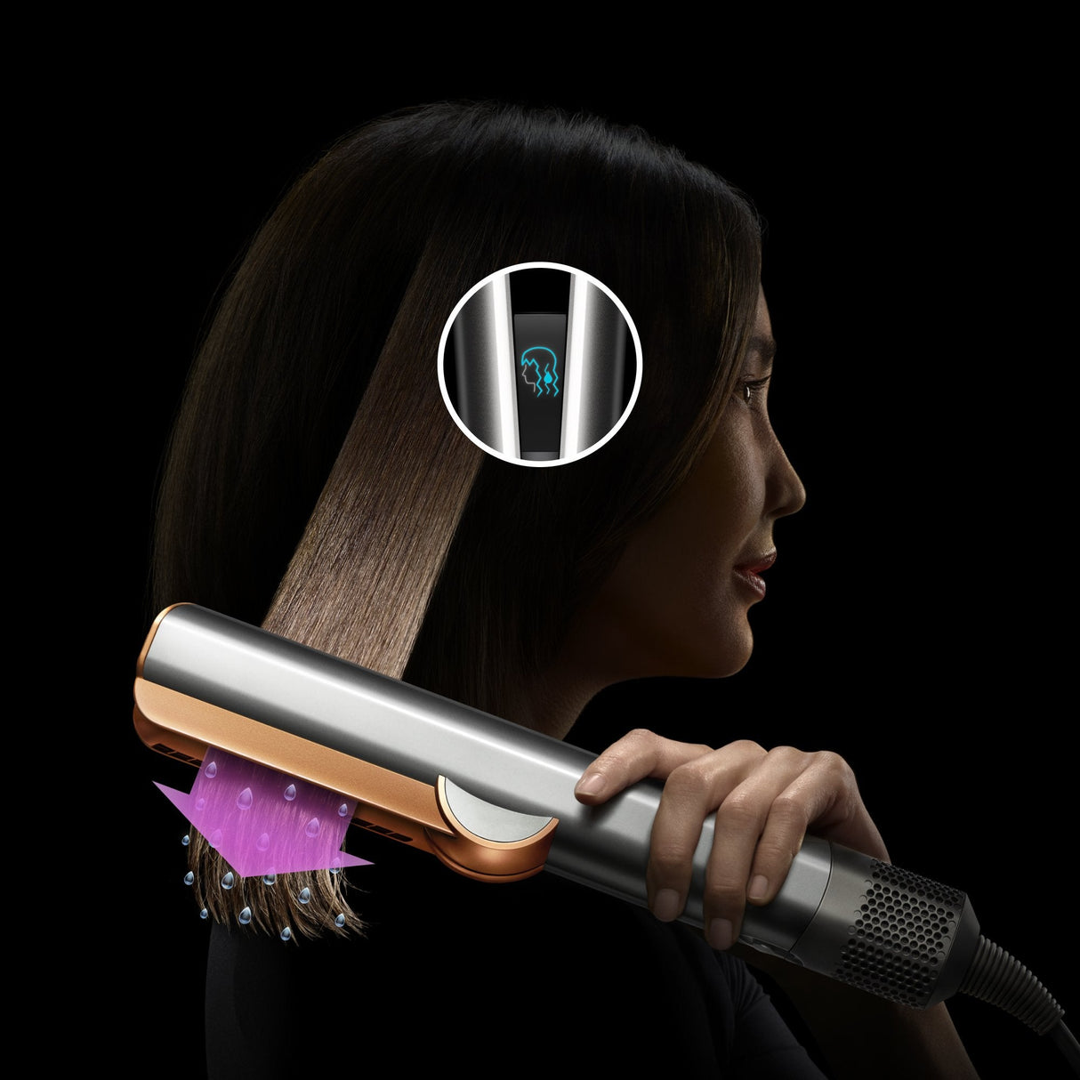 Dyson Airstrait Aksamitna Czerwien/Zloto