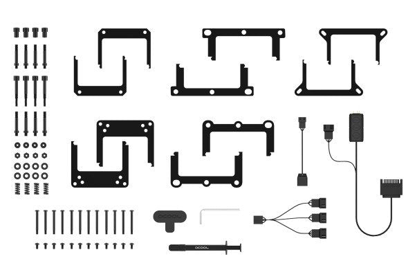EAN 4250197117746 - Alphacool Pro Aurora 420 CPU AIO Procesador Kit de refrigeración líquida 14 cm Negro, Blanco imagen 9