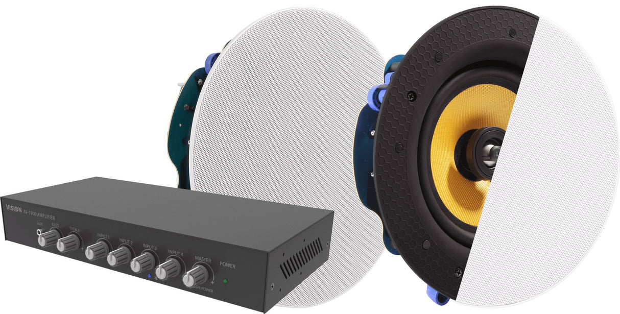 EAN 5557274000007 - Vision AV-1900 amplificador de audio Hogar Negro imagen 2