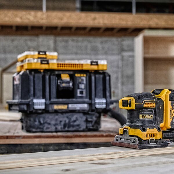 EAN 5054905284121 - DeWALT DCW200NT-XJ lijadora portátil Lijadora de hoja 13500 OPM Negro, Amarillo imagen 7