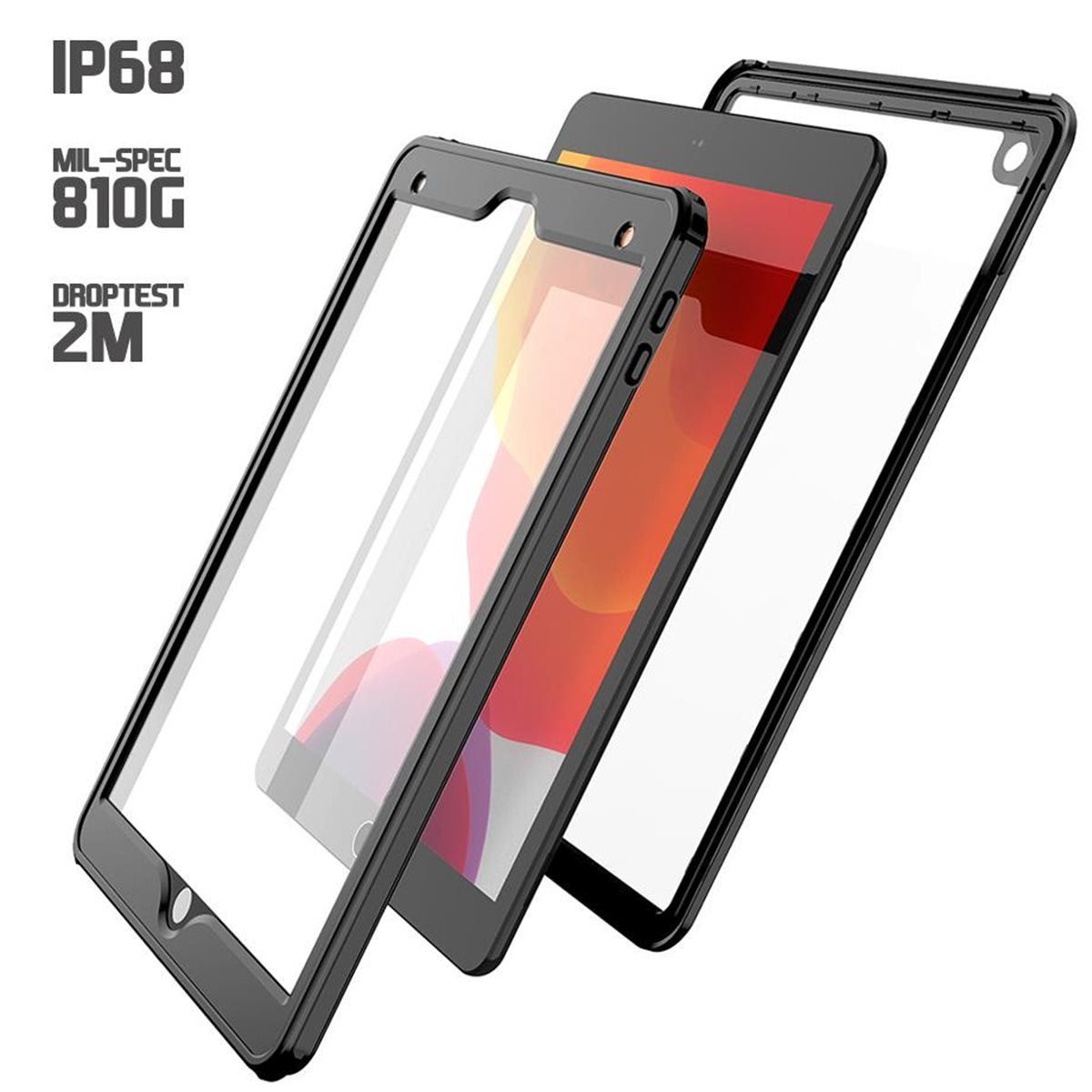 Funda 360 Avant / Trasera Etanche Ip68 Et Reforzada *Drop Test 2m* Para Apple Ipad 10.2 (2019 - 2023) - Eiger® **