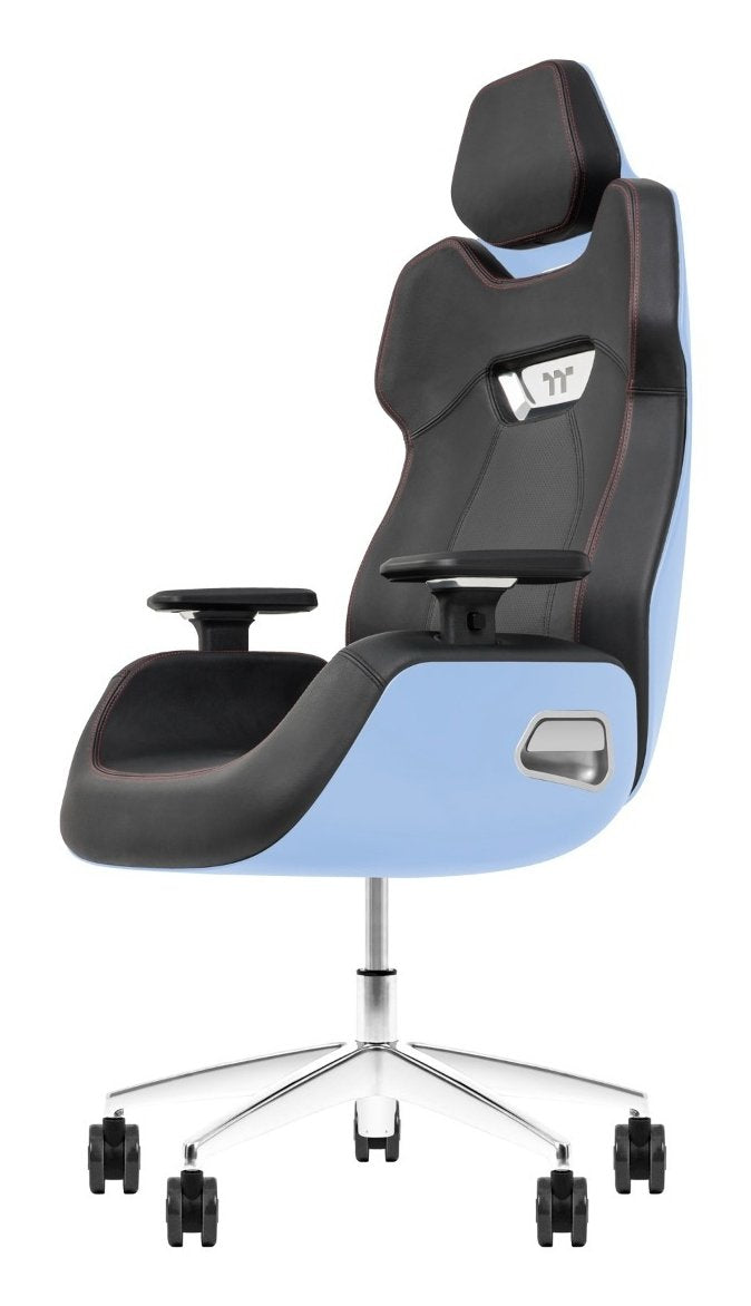 Silla Gaming Thermaltake Argent E700 Diseño De Studio F. A. Porsche Azul/Negro, Hortensia Azul Ggc-Arg-Hblfdl-01