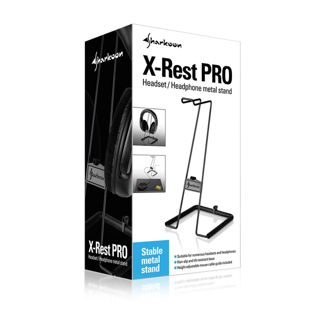 EAN 4044951013623 - Sharkoon X-Rest PRO Soporte pasivo Auriculares, Auriculares Negro imagen 8