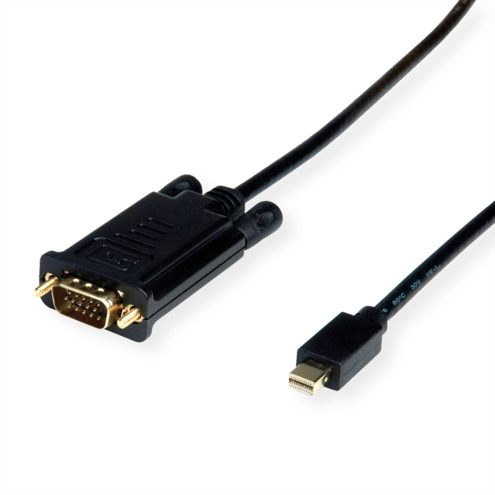 EAN 7630049616349 - VALUE 11.99.5806 adaptador de cable de vídeo 1,5 m Mini DisplayPort VGA (D-Sub) Negro imagen 1