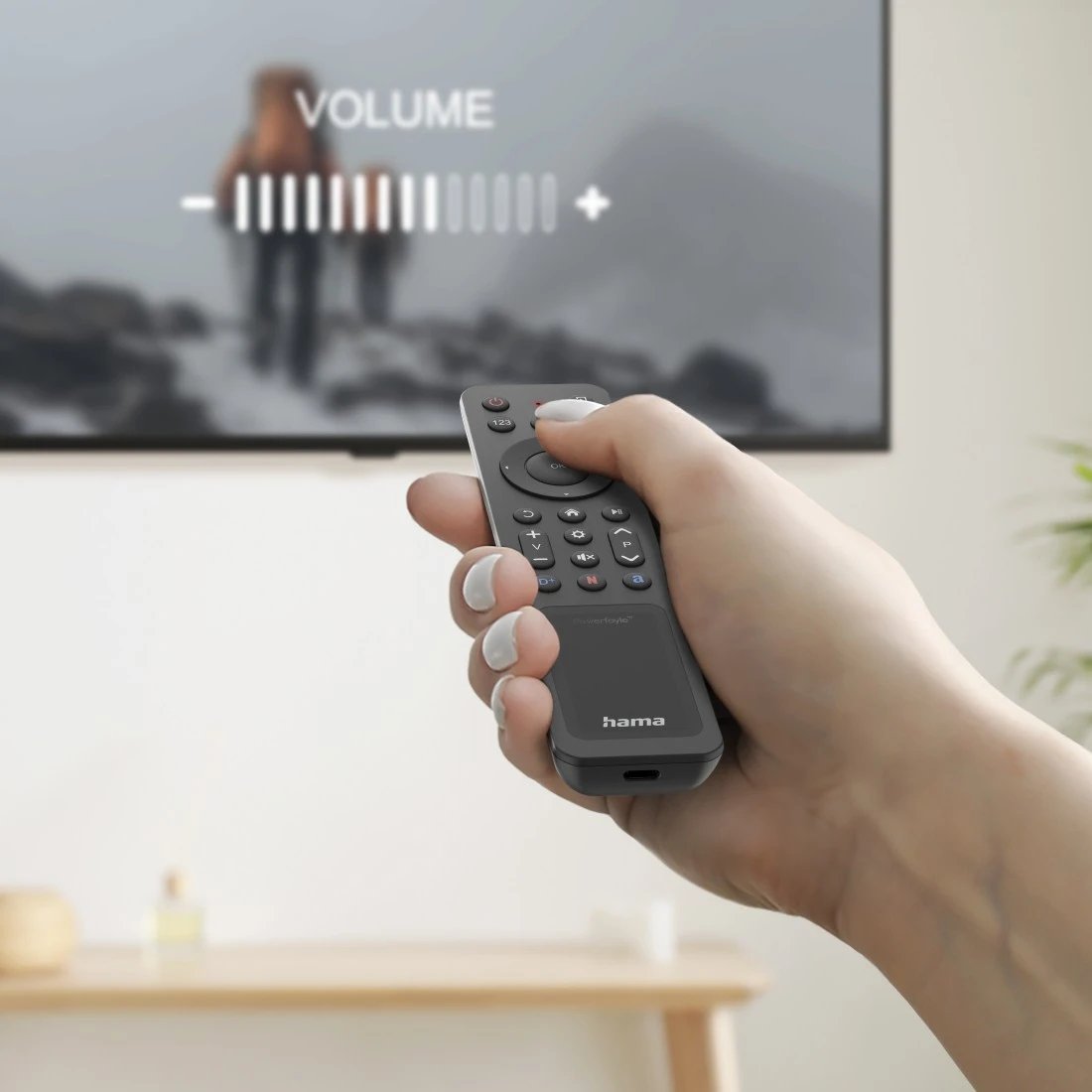 Hama Mando A Distancia Para Smart Tv Samsung - Bluetooth - Alcance 10m - 22 Botones - Acceso Directo A Plataformas De
