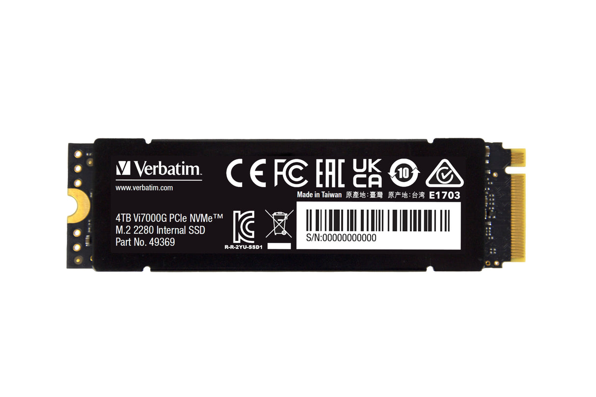 Verbatim Vi7000 M.2 Ssd 4tb Pcie Nvme 49369