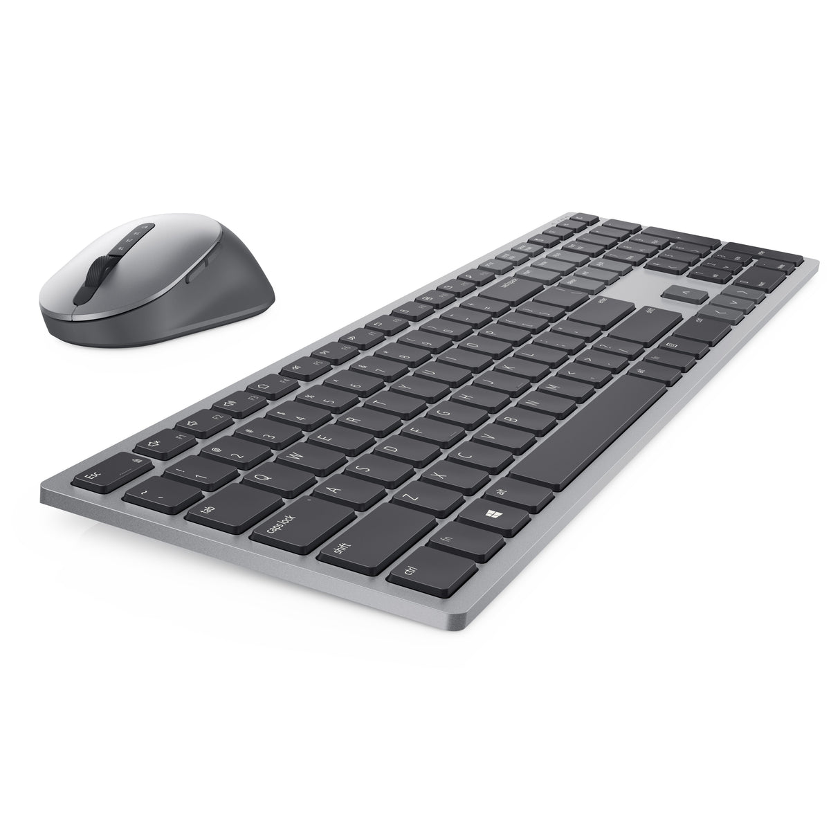 Kit Teclado (Ingles) Multimedia + Raton Inalámbrico Dell Km7321w Internacional De Ee. Uu. (Qwerty), Negro