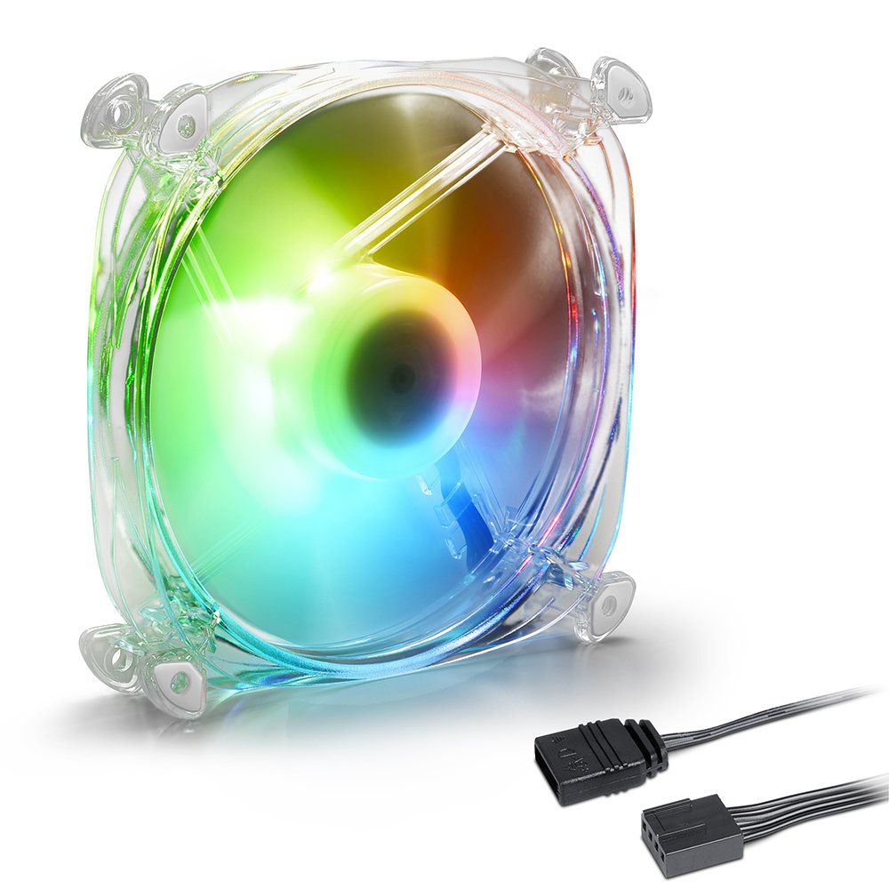 EAN 4044951034314 - Sharkoon Shark Disc PWM Carcasa del ordenador Ventilador 12 cm Transparente 1 pieza(s) imagen 1