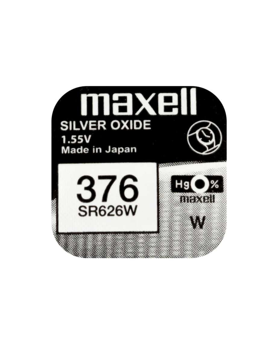 Maxell Pila Oxido Plata (376) Sr626w Blister*1 Eu 0% Mercurio