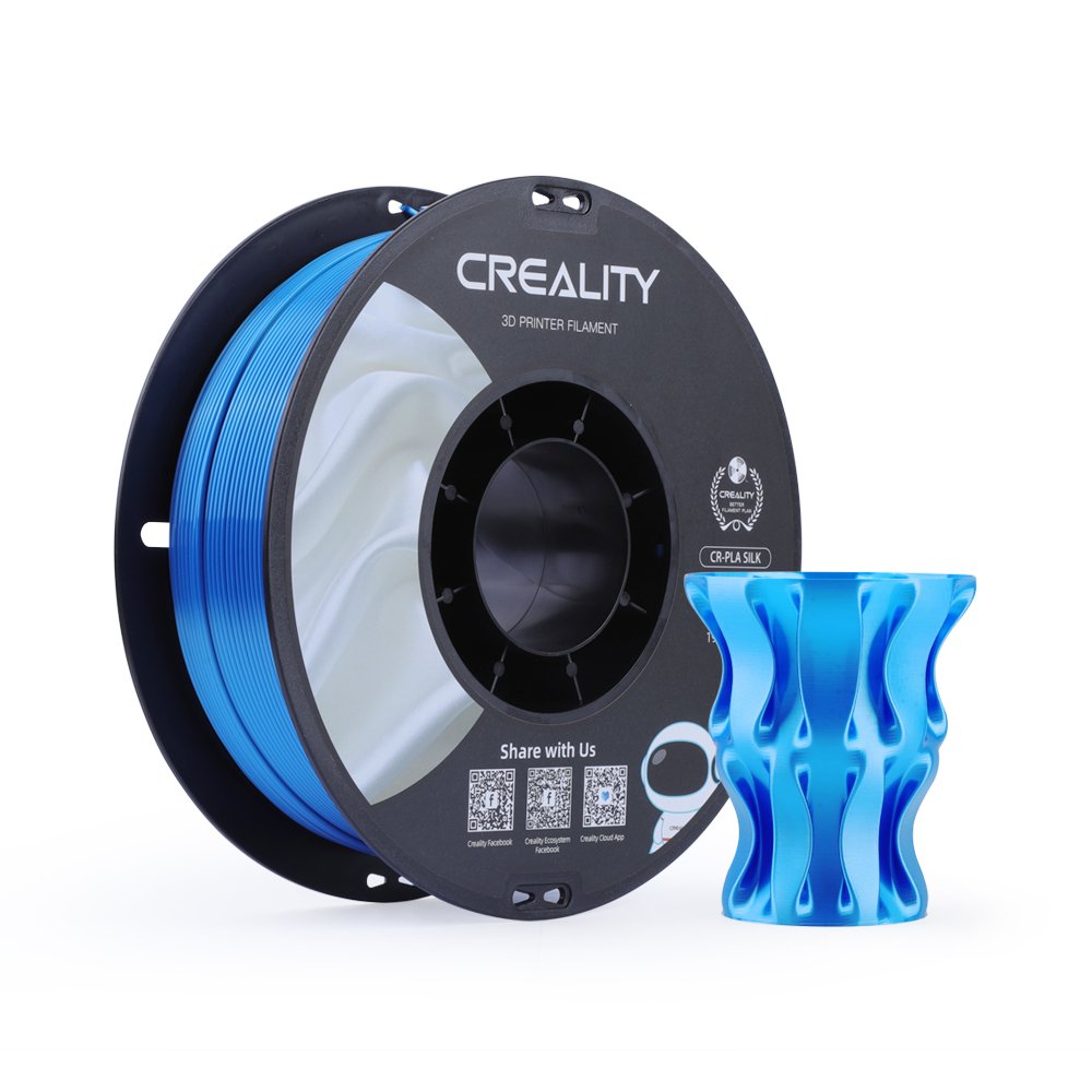 Cartucho 3d 1 Kg Creality Cr-Silk Filamento Pla Azul 1,75 Mm, En Rollo 3301120006