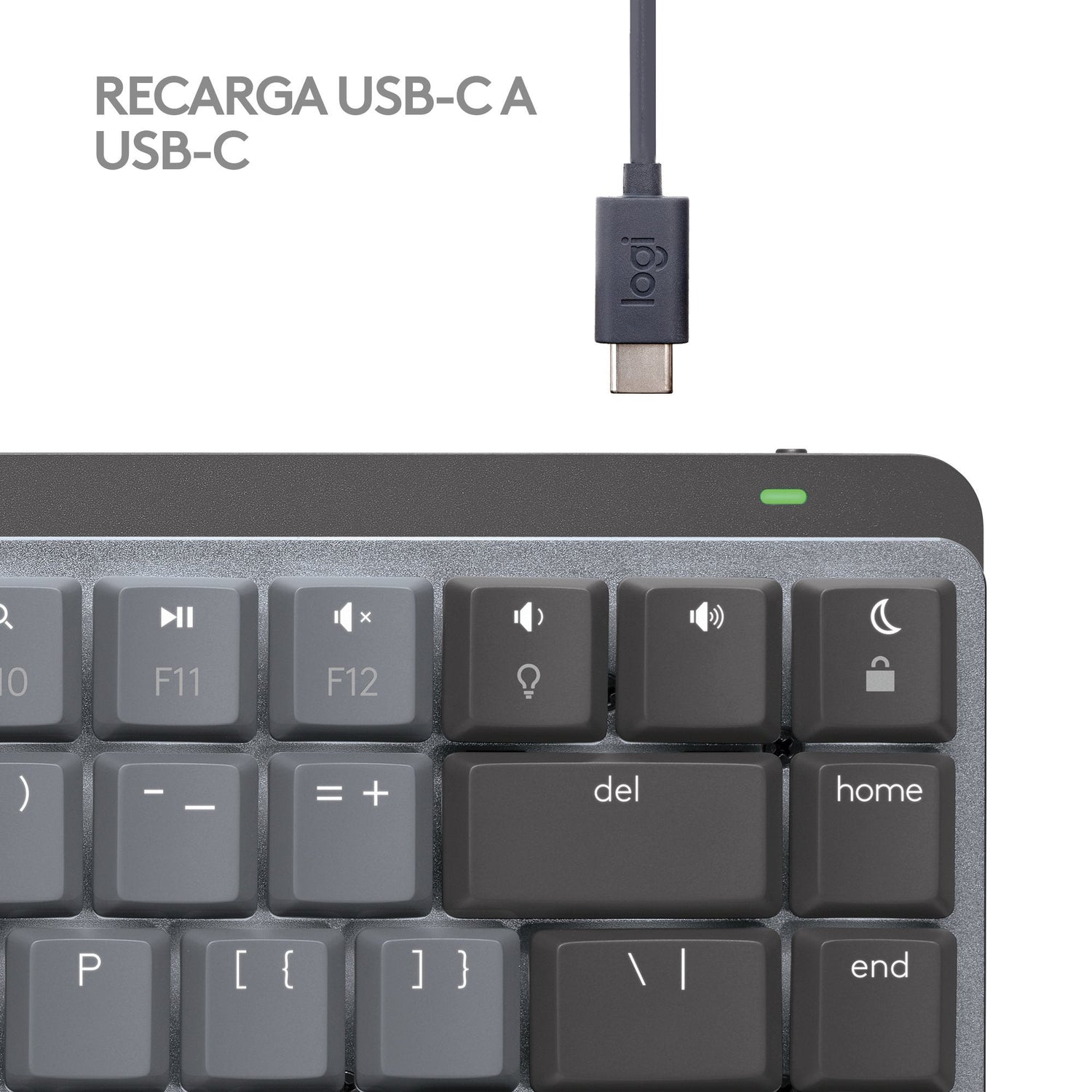 Logitech Mx Mini Mechanical For Mac Teclado Bluetooth Qwerty Internacional De Ee.Uu. Grafito, Gris