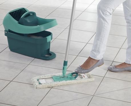 Cubo Con Escurridor De Mopas Profi, Sobre Ruedas Leifheit