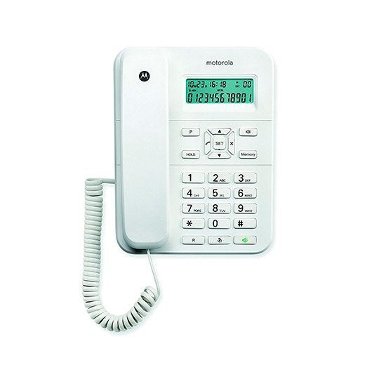 EAN 5055374794005 - Motorola CT202 Teléfono analógico Identificador de llamadas Blanco imagen 1