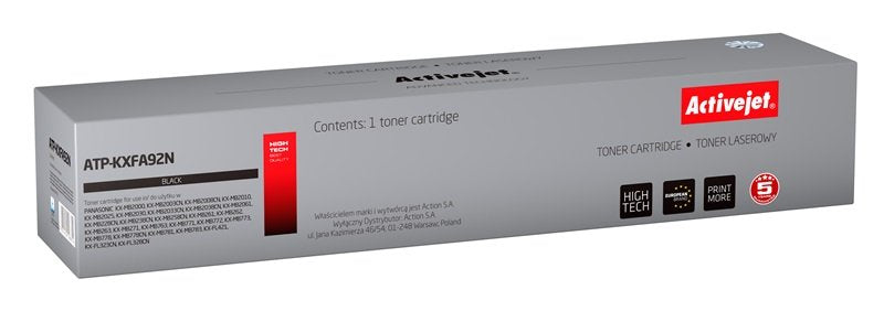 Activejet Atp-Kxfa92n Cartucho De Tóner Compatible Negro 1 Pieza(S)