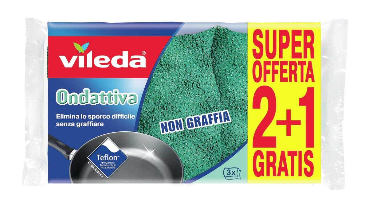 Vileda Pur Active 116509 Esponja Rectangular Verde 2 Pieza(S)